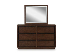 Dilenno Dark Brown Dresser and Mirror - Ornate Home