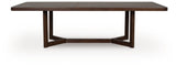 Dilenno Dark Brown Extension Dining Table and 4 Chairs (Online Special Price) - Ornate Home