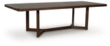 Dilenno Dark Brown Extension Dining Table and 4 Chairs (Online Special Price) - Ornate Home
