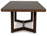 Dilenno Dark Brown Extension Dining Table and 4 Chairs (Online Special Price) - Ornate Home