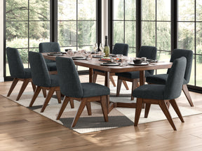 Dilenno Dark Brown Extension Dining Table and 8 Chairs (Online Special Price) - Ornate Home