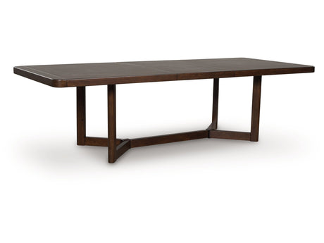 Dilenno Dark Brown RECT Dining Room EXT Table - Ornate Home