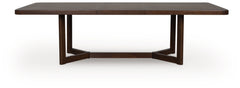 Dilenno Dark Brown RECT Dining Room EXT Table - Ornate Home