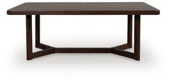 Dilenno Dark Brown RECT Dining Room EXT Table - Ornate Home