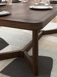 Dilenno Dark Brown RECT Dining Room EXT Table - Ornate Home