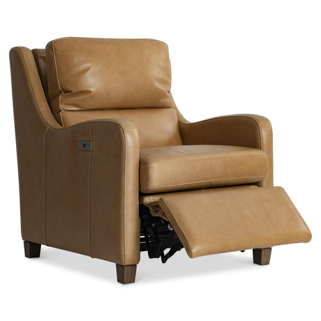Dillon Beige/Tan Leather Recliner (SKU 301RLO) - Ornate Home