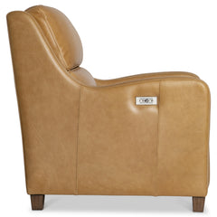 Dillon Beige/Tan Leather Recliner (SKU 301RLO) - Ornate Home