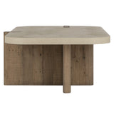 Dillon Natural/Weathered Chalk Coffee Table - Ornate Home