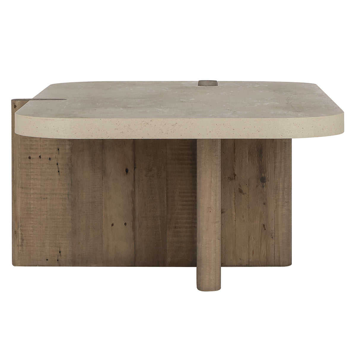 Dillon Natural/Weathered Chalk Coffee Table - Ornate Home