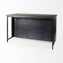 Dimitra Black Dark Iron with Glass Doors Kitchen Island - Ornate Home