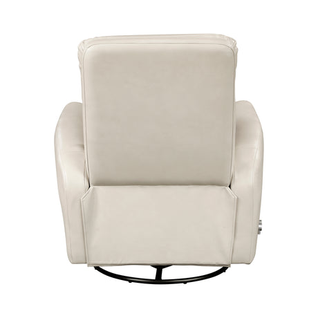 Dimitri Beige Swivel Glider Reclining Chair - Ornate Home