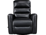 Dimitri Black Swivel Glider Reclining Chair - Ornate Home