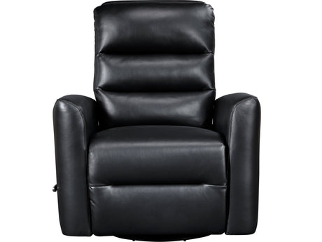 Dimitri Black Swivel Glider Reclining Chair - Ornate Home