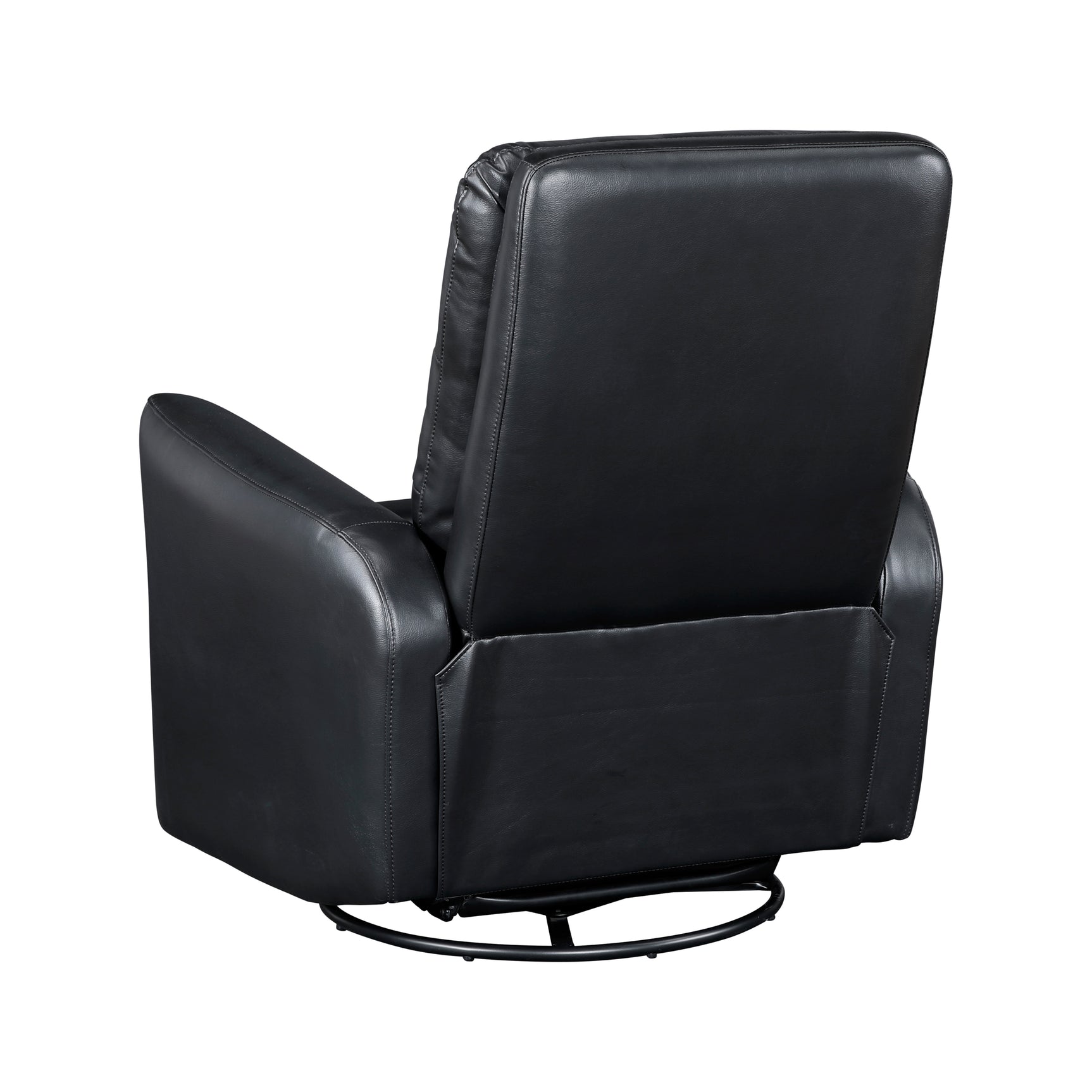Dimitri Black Swivel Glider Reclining Chair - Ornate Home