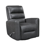 Dimitri Gray Swivel Glider Reclining Chair - Ornate Home