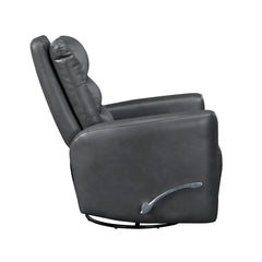 Dimitri Gray Swivel Glider Reclining Chair - Ornate Home