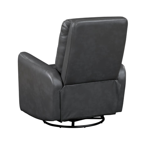 Dimitri Gray Swivel Glider Reclining Chair - Ornate Home