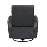 Dimitri Gray Swivel Glider Reclining Chair - Ornate Home