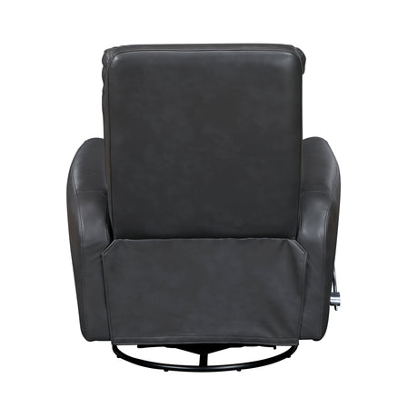 Dimitri Gray Swivel Glider Reclining Chair - Ornate Home