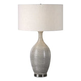 Dinah Gray Textured Table Lamp - Ornate Home