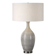 Dinah Gray Textured Table Lamp - Ornate Home