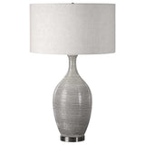 Dinah Gray Textured Table Lamp - Ornate Home