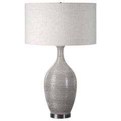 Dinah Gray Textured Table Lamp - Ornate Home