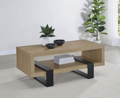 Dinard Latte Engineered Wood Cocktail Coffee Table - Ornate Home