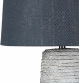 Dingras Pale Blue Jute Table Lamp - Clearance - Ornate Home