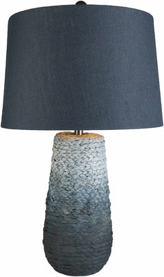 Dingras Pale Blue Jute Table Lamp - Clearance - Ornate Home