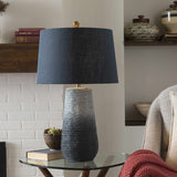 Dingras Pale Blue Jute Table Lamp - Ornate Home