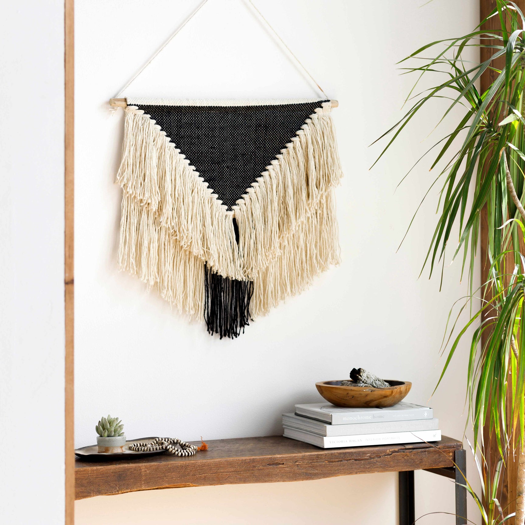 Dingus Jute and Wood Wall Hanging - Ornate Home