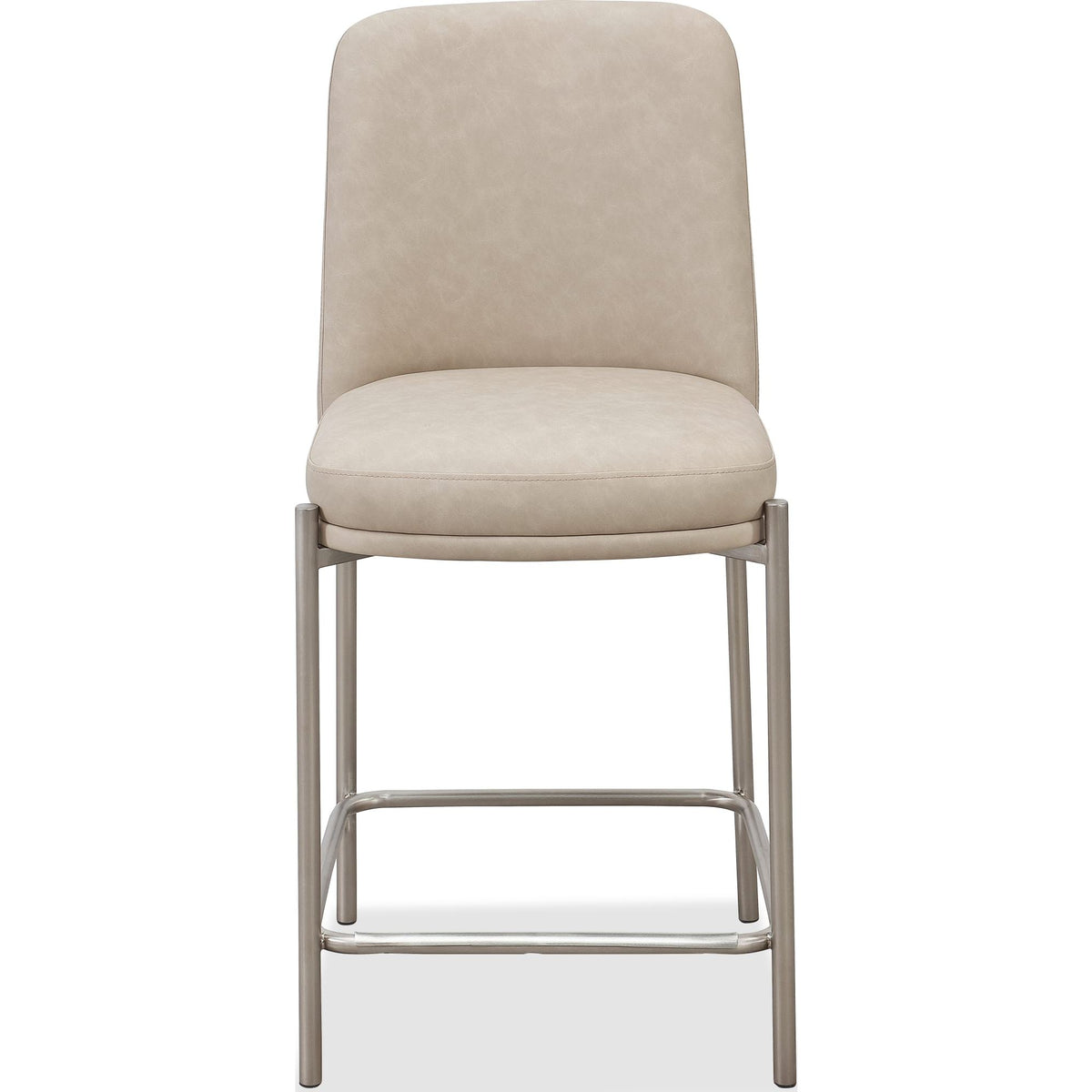 Modus Dion Camel/Brushed Nickel Upholstered Counter Stool (Set of 2)