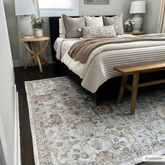 Dion Washable Floral Rug - Clearance - Ornate Home