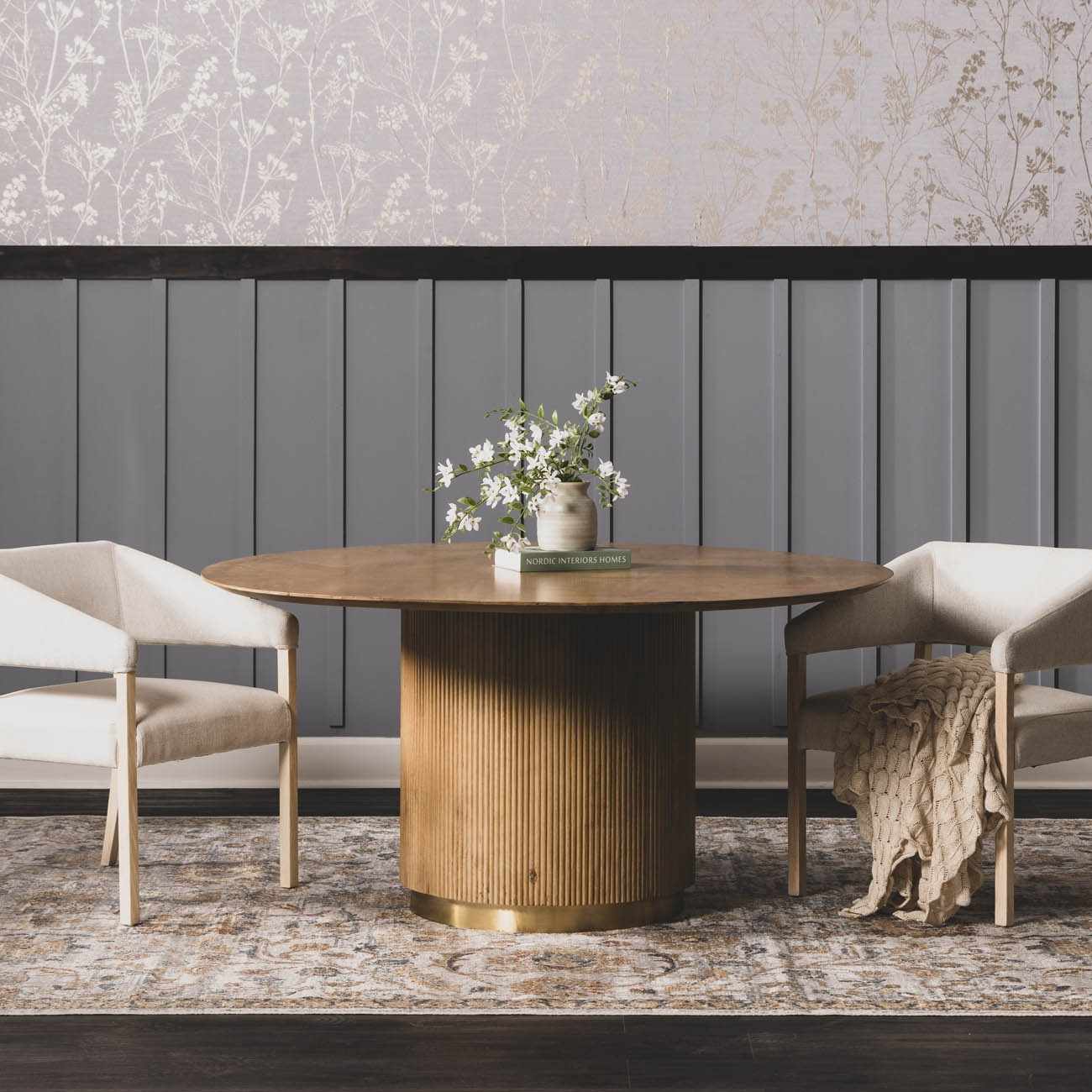 Dion Washable Floral Rug - Ornate Home