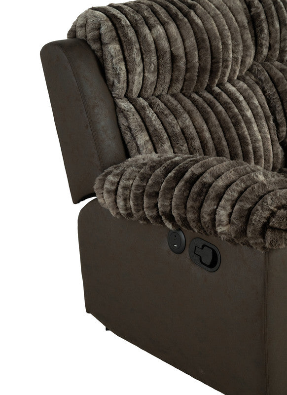 Dionysus Brown Manual Glider Recliner - Ornate Home