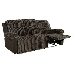 Dionysus Brown Manual Reclining Sofa w/ USB & LED - Ornate Home