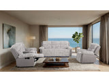Dionysus Gray Manual Reclining Loveseat w/ Console - Ornate Home