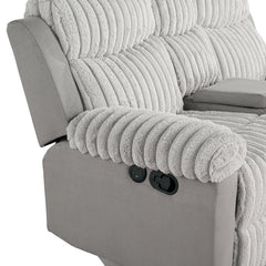 Dionysus Gray Manual Sofa & Loveseat - Ornate Home