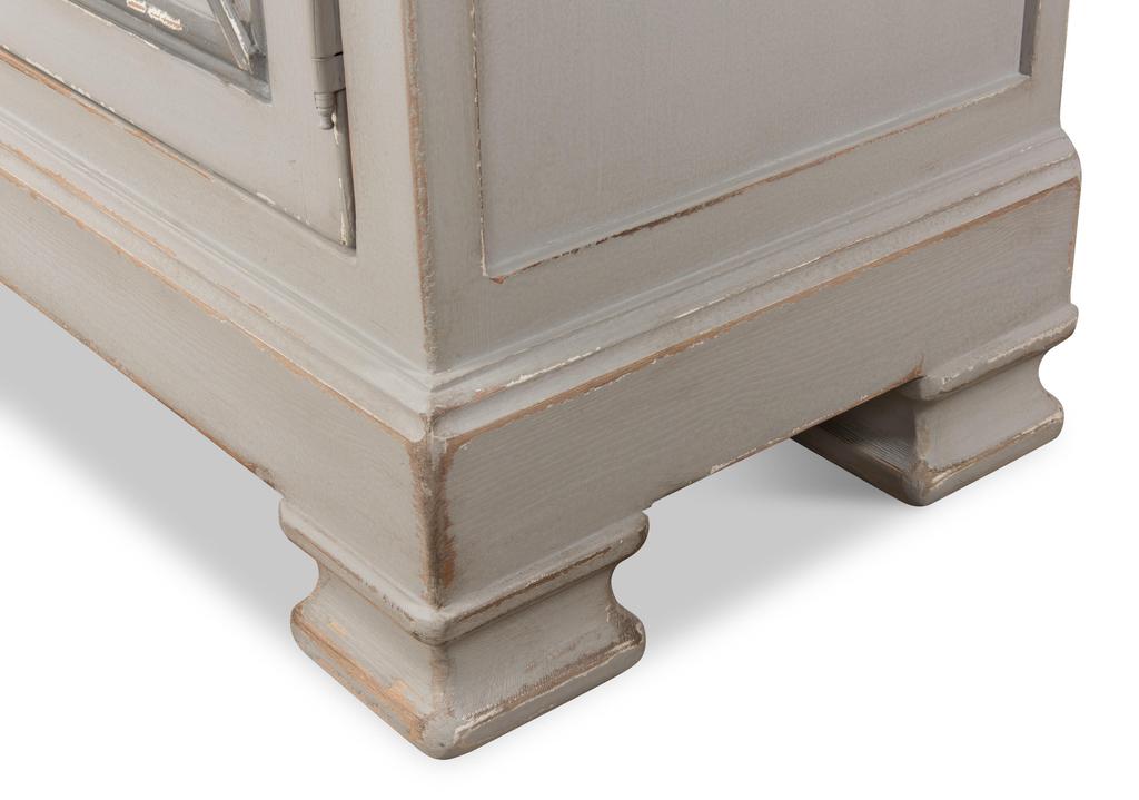 Directoire Grey Painted Style Cupboard - Ornate Home