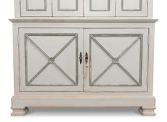 Directoire Grey Painted Style Cupboard - Ornate Home