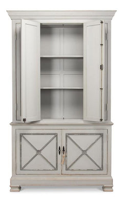 Directoire Grey Painted Style Cupboard - Ornate Home