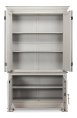 Directoire Grey Painted Style Cupboard - Ornate Home