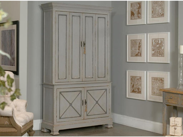 Directoire Grey Painted Style Cupboard - Ornate Home
