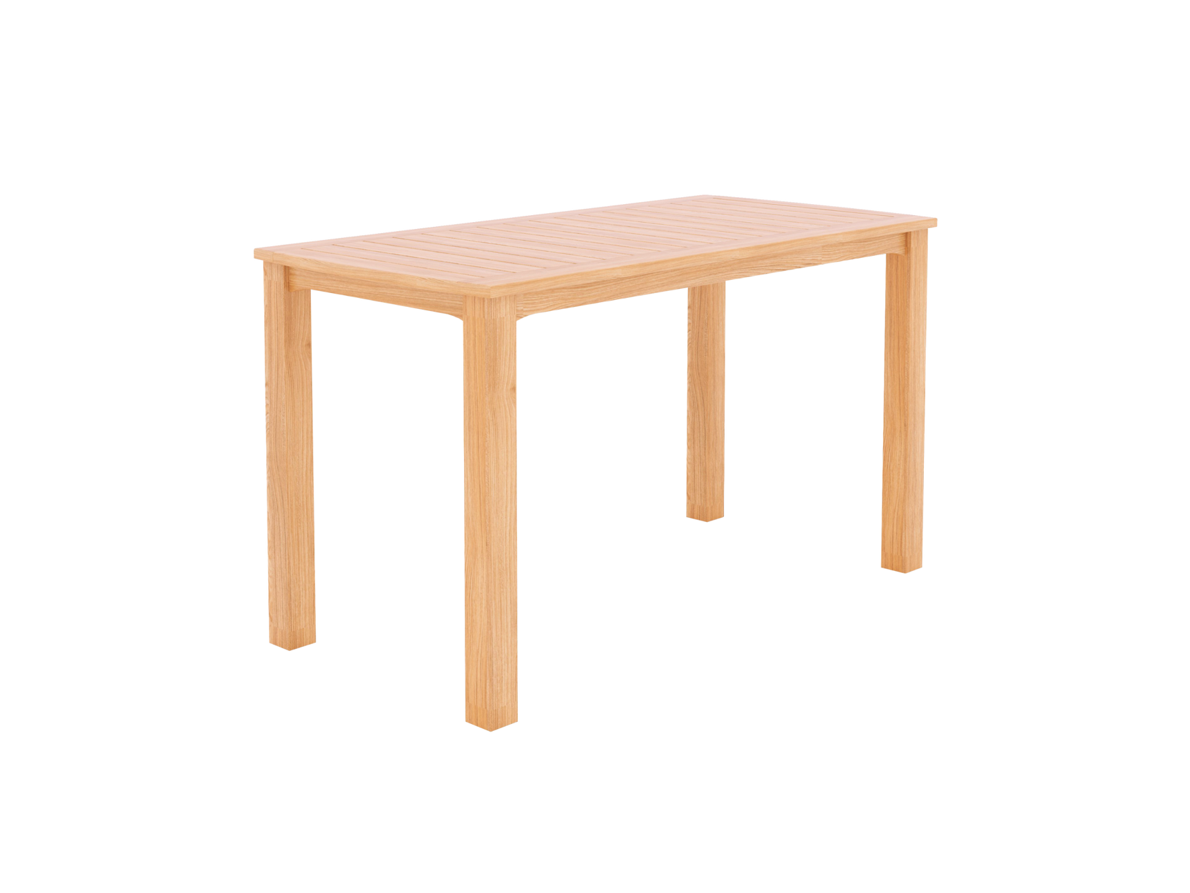 Director 5-Piece Rectangular Teak Taupe Outdoor Counter Height Dining Set with Folding Armchairs - Ornate Home