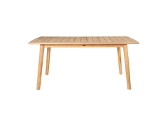 Director 7-Piece Teak Blue Outdoor Family Dining Set with Folding Armchairs - Ornate Home