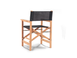 Director Teak Black Outdoor Dining Folding Armchair - Ornate Home