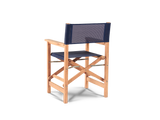Director Teak Blue Outdoor Dining Folding Armchair - Ornate Home