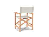 Director Teak White Outdoor Dining Folding Armchair - Ornate Home