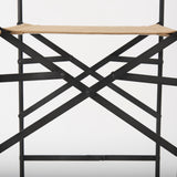 Direttore Brown/Black Leather Seat Bar Stool - Ornate Home